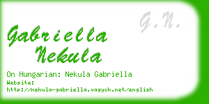 gabriella nekula business card